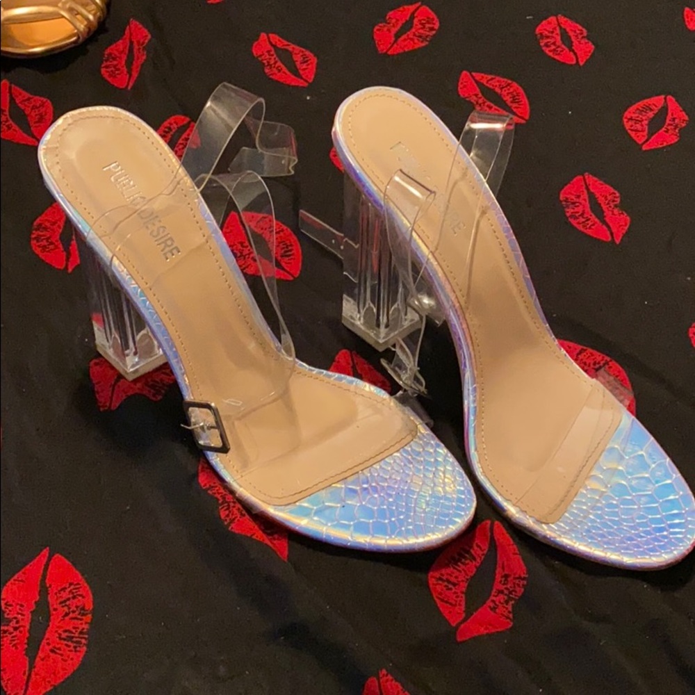 Clear heels